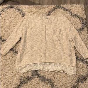 Abercrombie & Fitch Cream Oversized Sweater